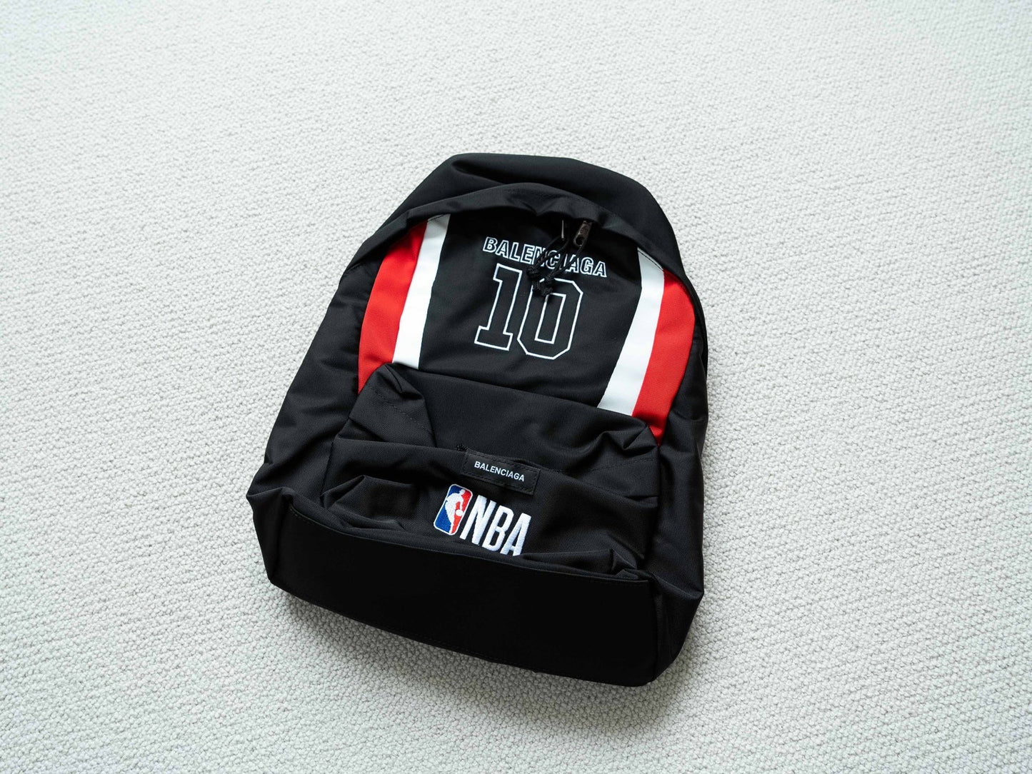 BB X NBA Explorer Backpack in Black/white/vermillon Red