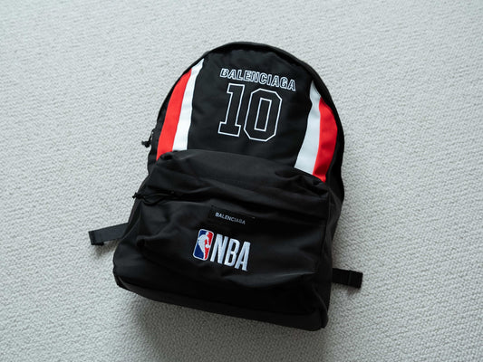 BB X NBA Explorer Backpack in Black/white/vermillon Red