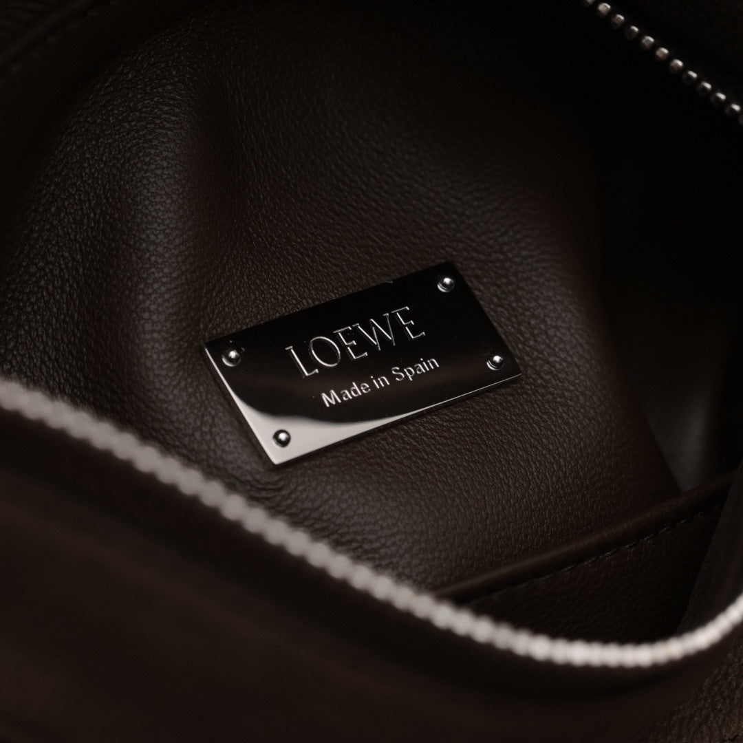 Loewe small Featherlight Puzzle bag in grained nubuck