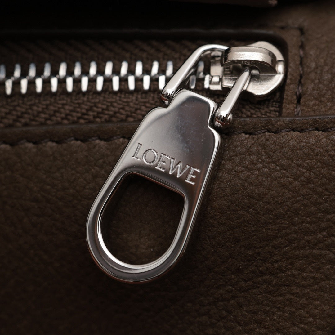Loewe small Featherlight Puzzle bag in grained nubuck