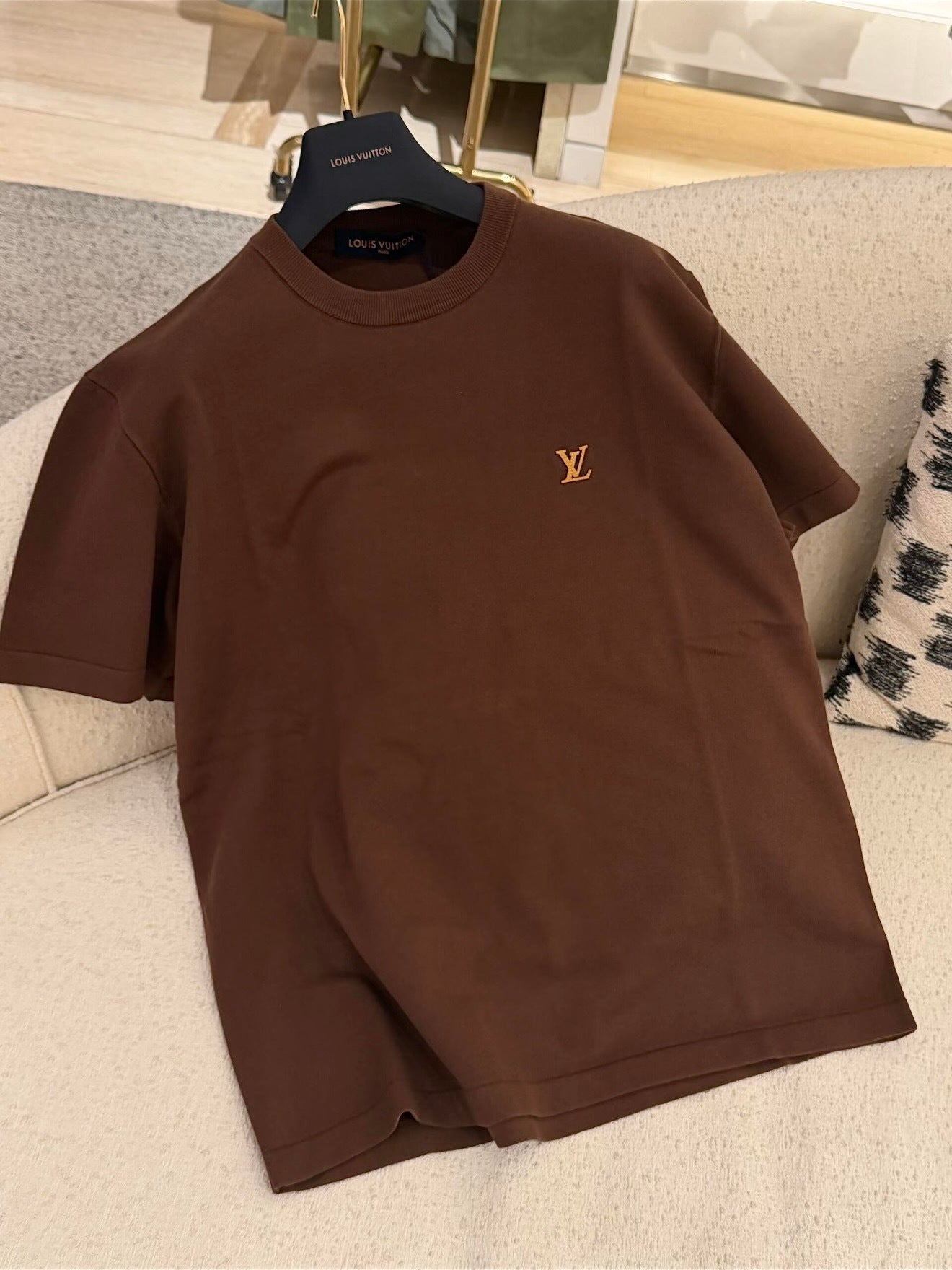 LV Short-Sleeved Crewneck With Signature 1AK713