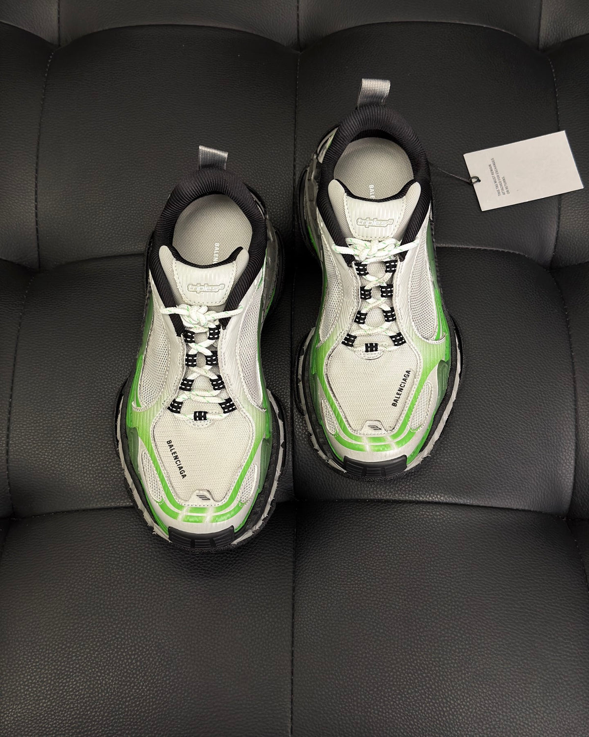 BB Triple S.2 Gradient Sneaker in Grey/green