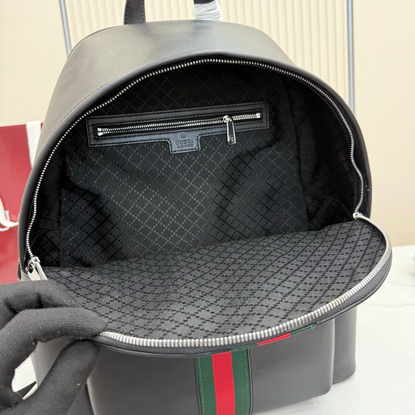 GG Web Trademark large backpack