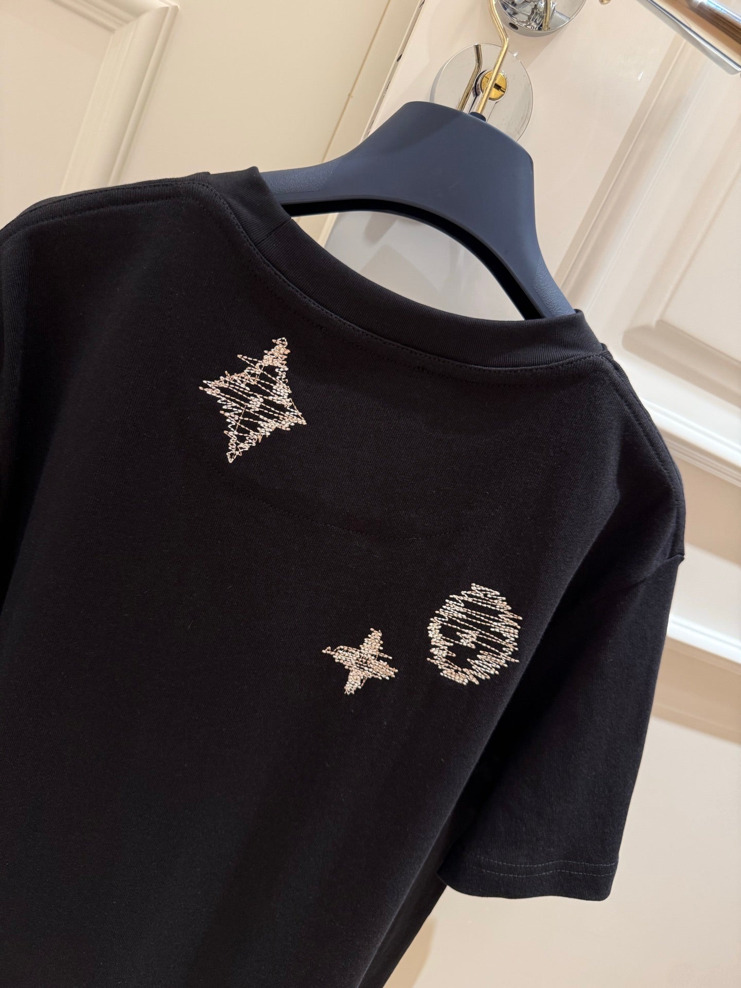 LV Embroidered Signature Short-Sleeved T-Shirt 1AK7G6