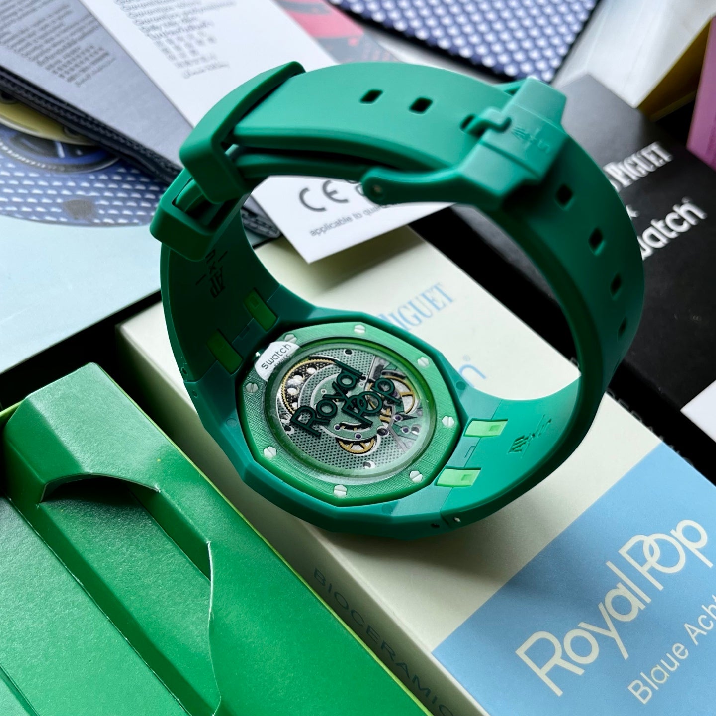 Swatch x AP Royal pop watch Green Eight