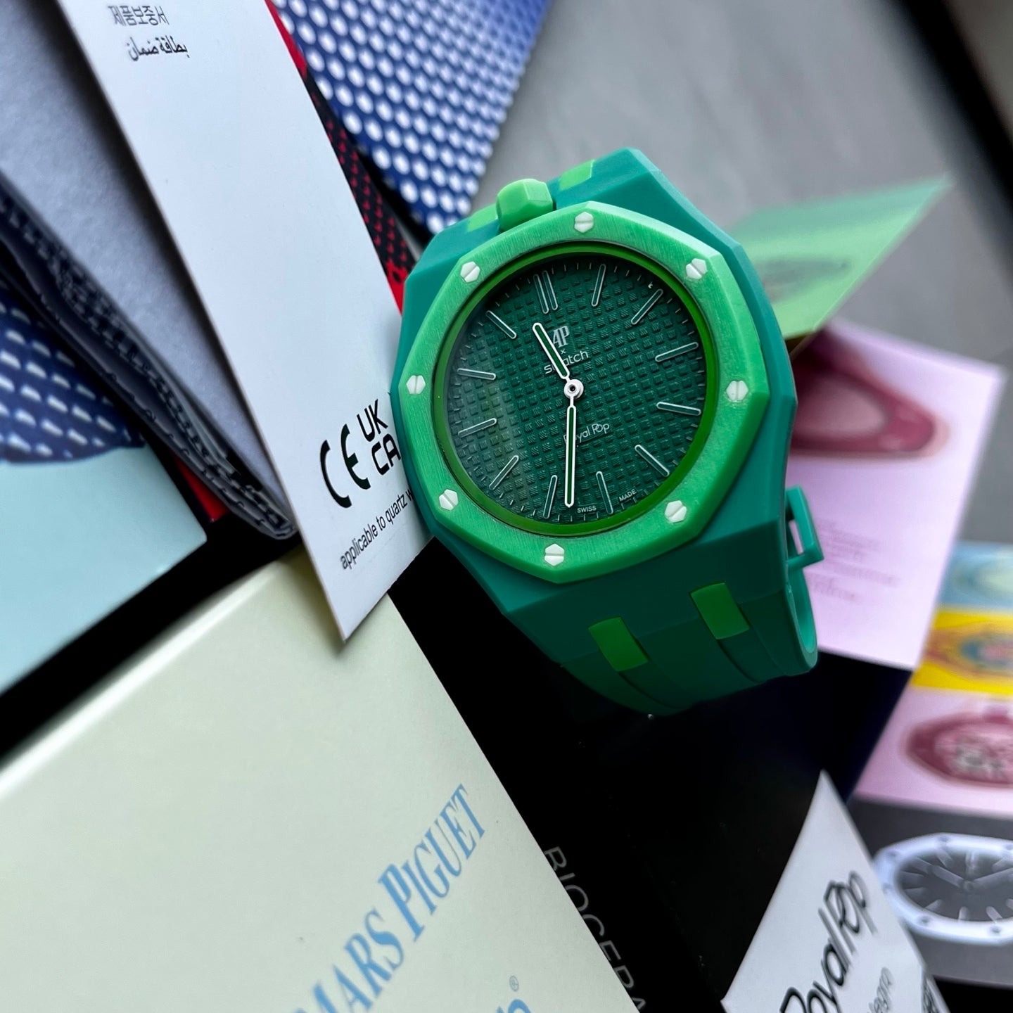 Swatch x AP Royal pop watch Green Eight