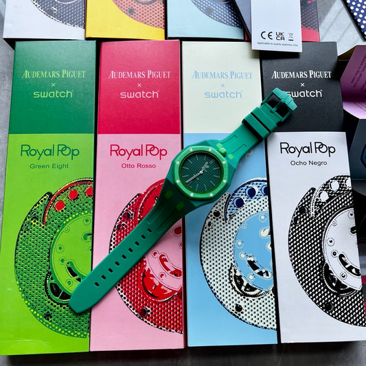 Swatch x AP Royal pop watch Green Eight