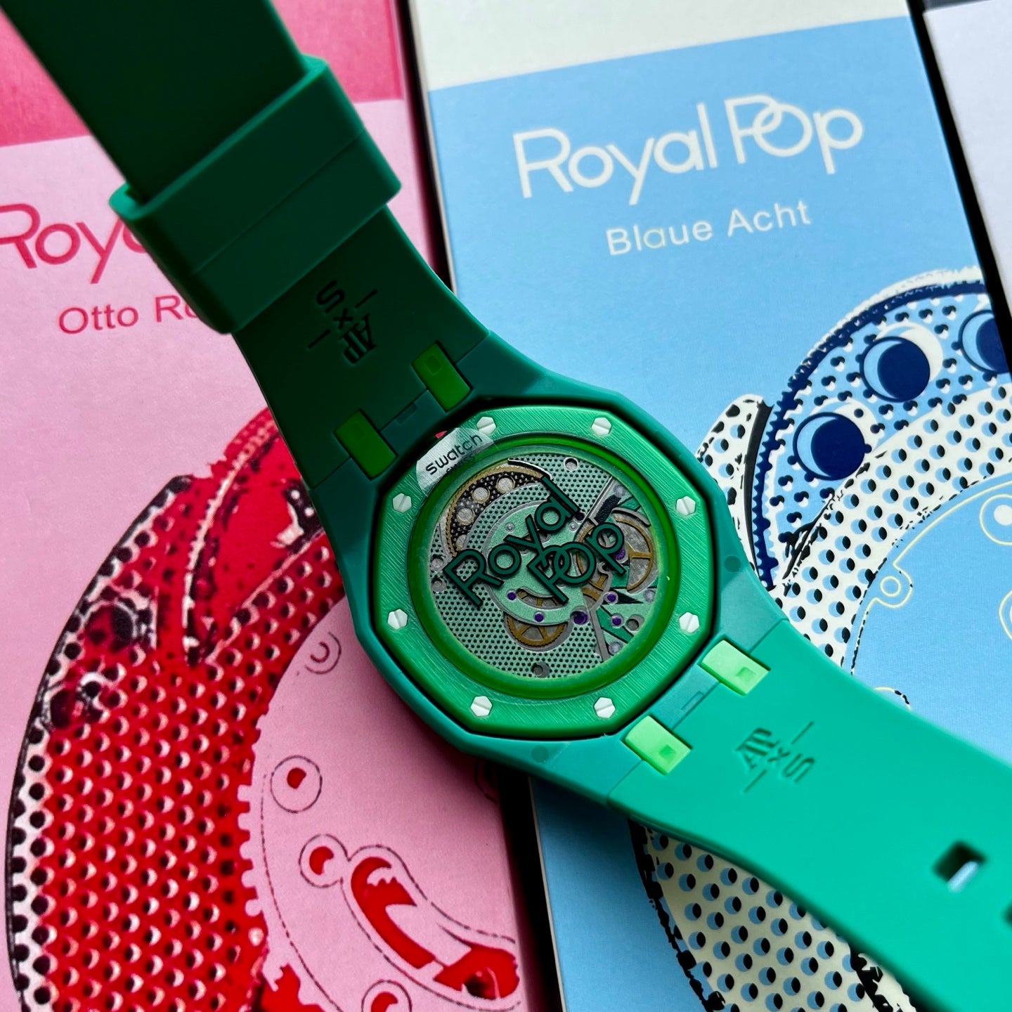 Swatch x AP Royal pop watch Green Eight