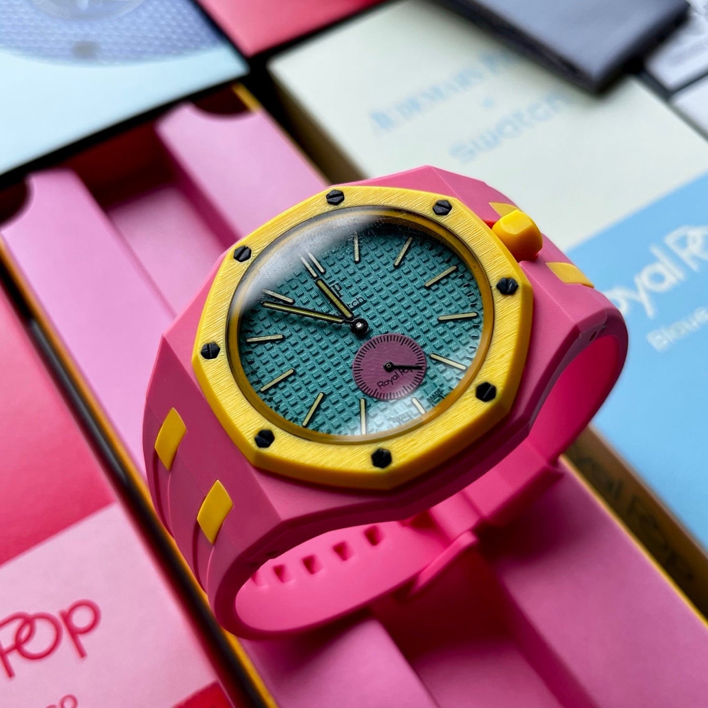 Swatch x AP Royal pop watch Otto Russo