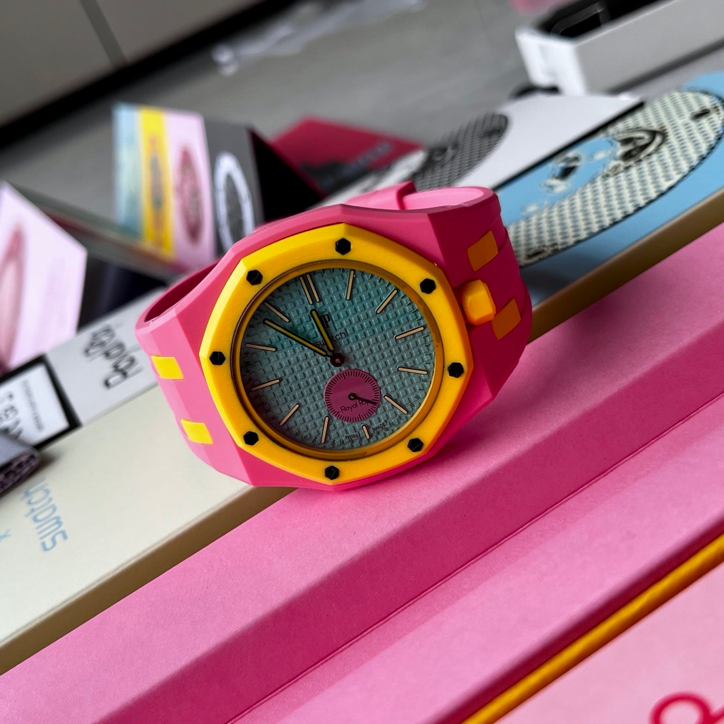 Swatch x AP Royal pop watch Otto Russo