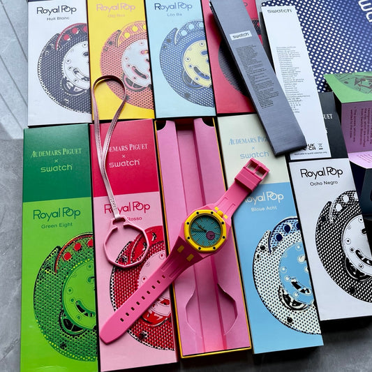 Swatch x AP Royal pop watch Otto Russo
