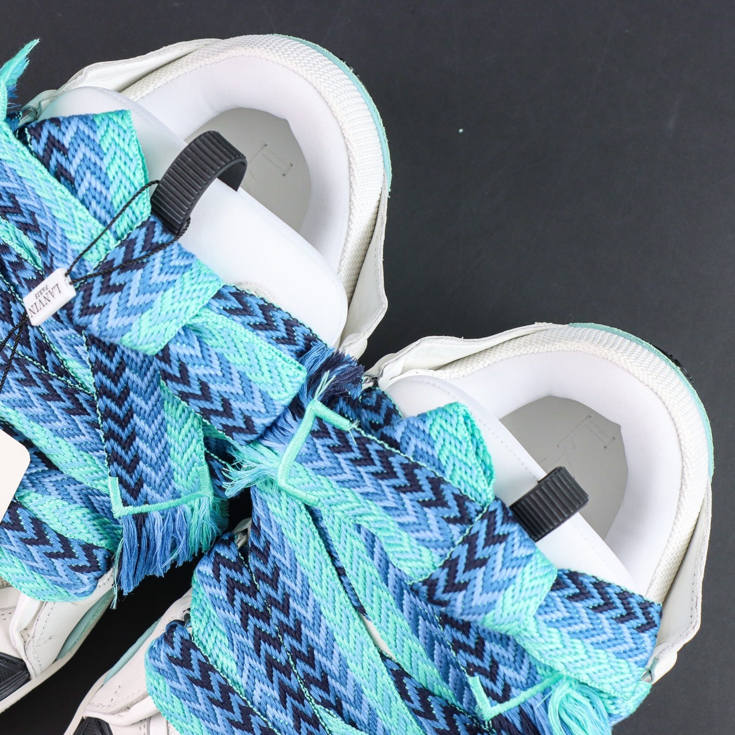 Lanvin Curb Sneakers 'White Green'