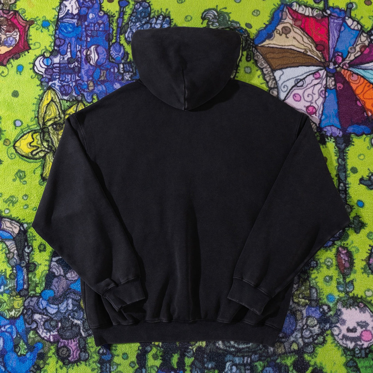 BB Men's Paris Thunderstorm Medium Fit Hoodie in Black