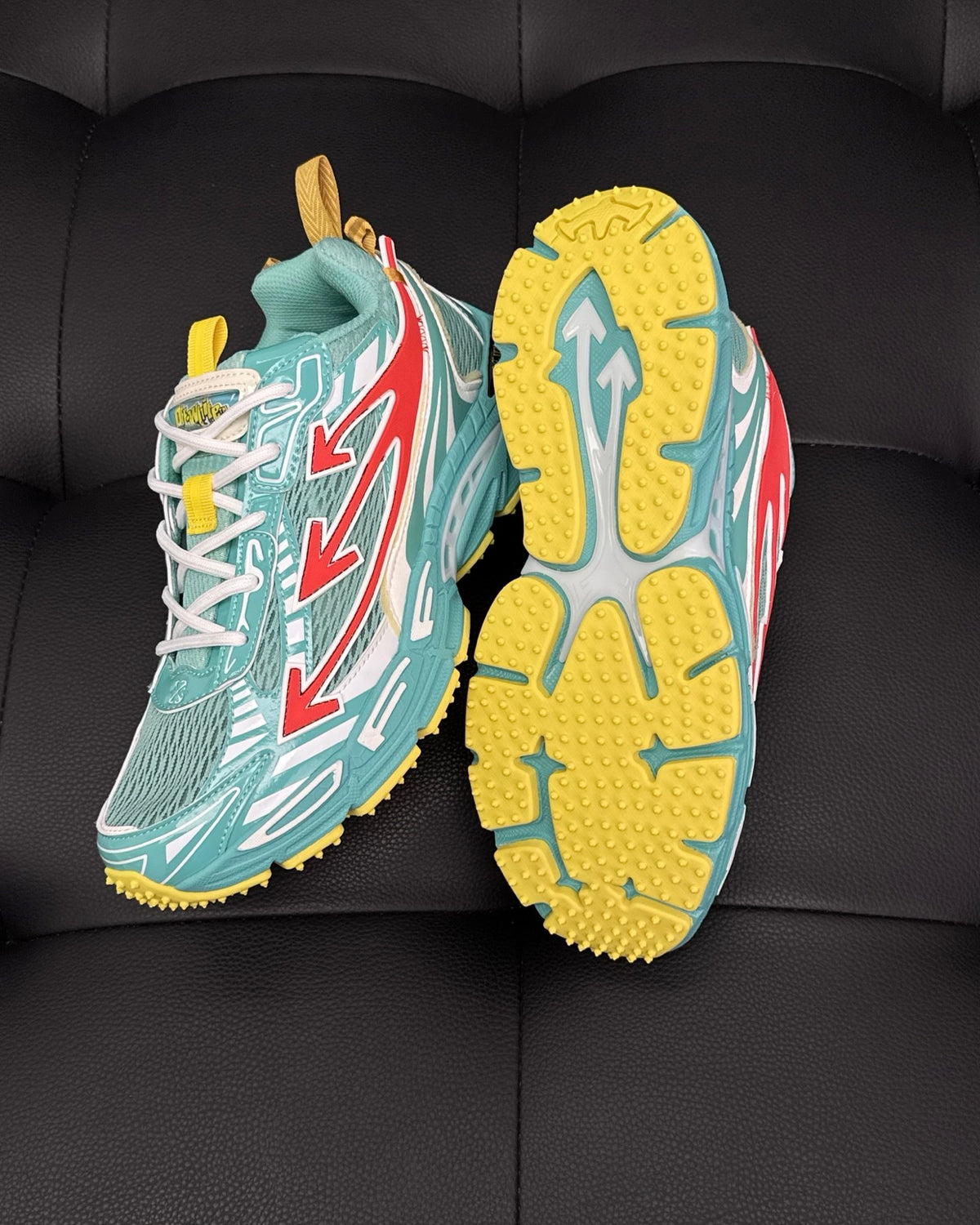 OW Right be right back sneakers teal colorway