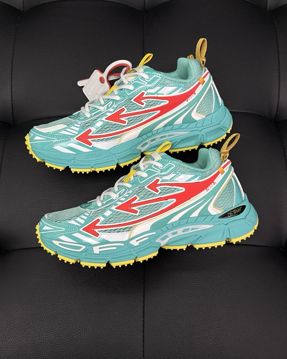 OW Right be right back sneakers teal colorway