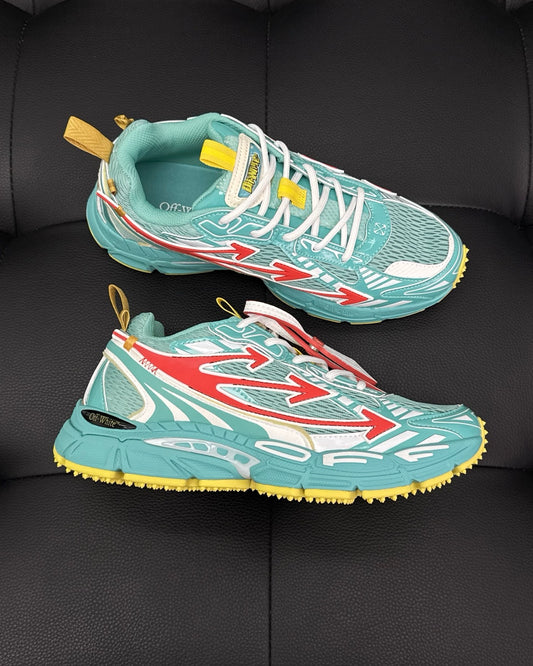 OW Right be right back sneakers teal colorway