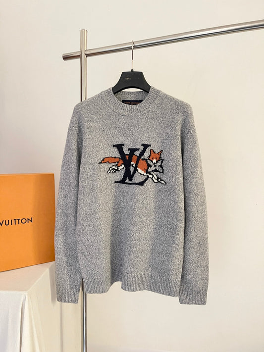 LV Chunky Wool-Cashmere Crewneck 1AJBU3