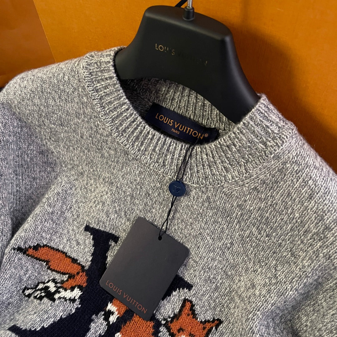 LV Chunky Wool-Cashmere Crewneck 1AJBU3
