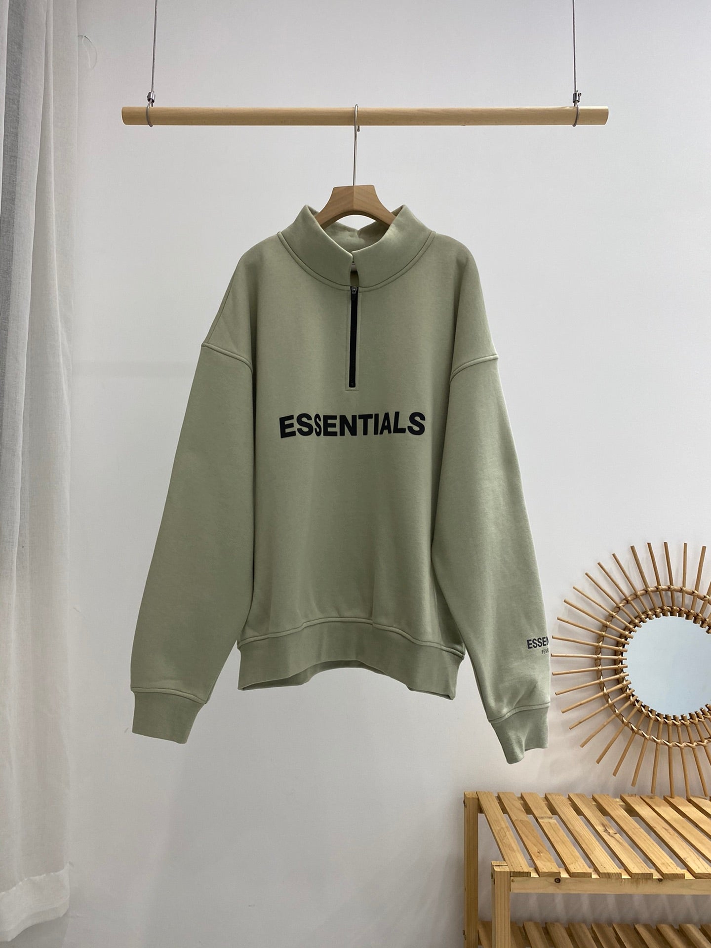 Fear of God Essentials half zip sweatshirt