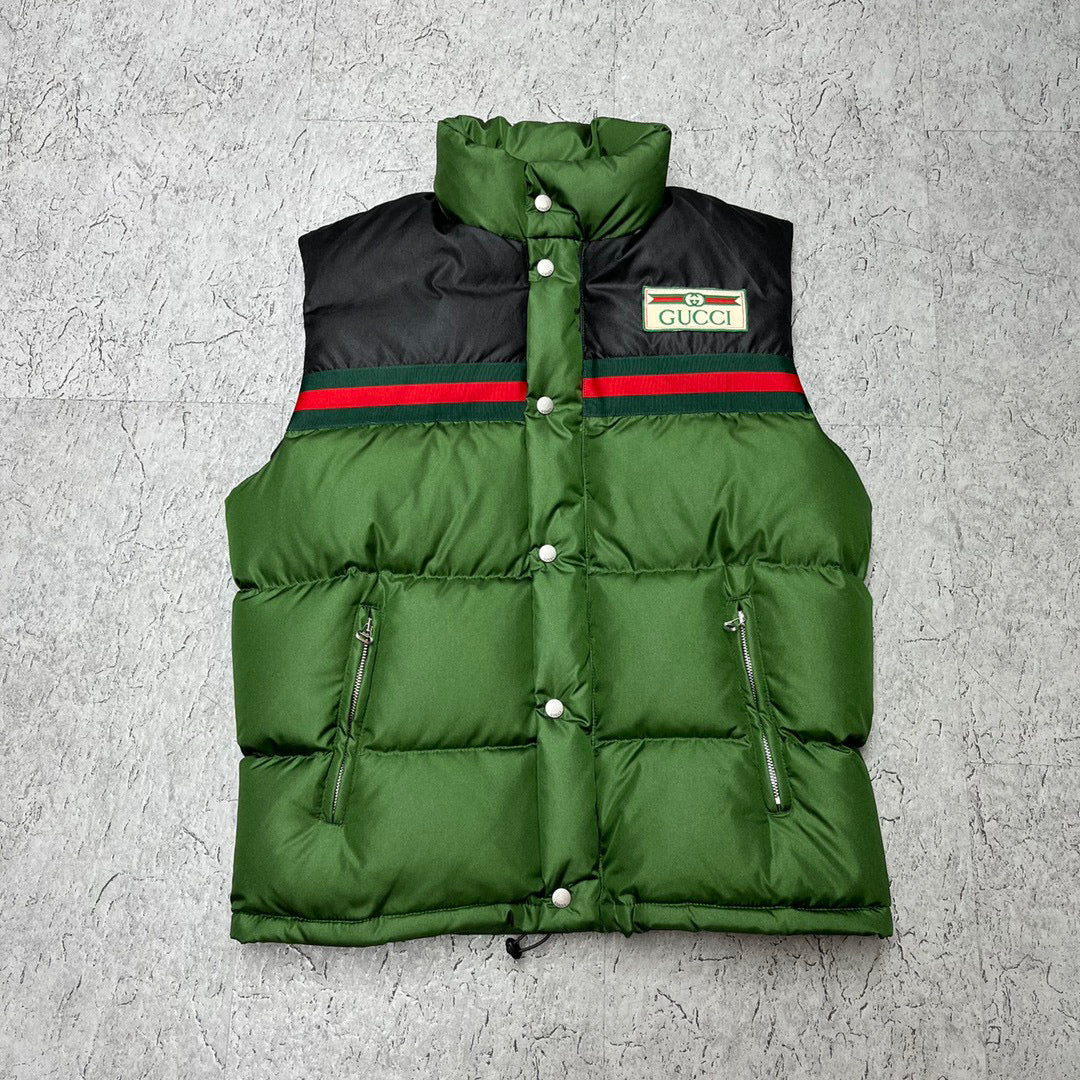 Gucci padded down gilet vest
